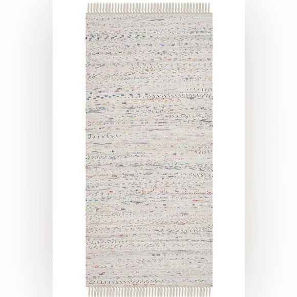 SAFAVIEH Rag Rug, 2'3" x 5', Ivory & Multi - Picture 2 of 7